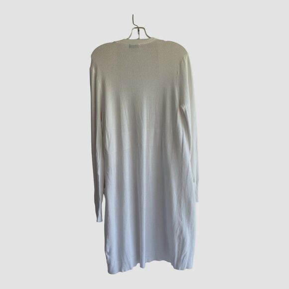 Joseph A Women's Cardigan Size M White 78% Rayon Midi RN 125019 - Picture 3 of 4